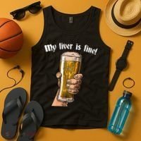 My Liver Is Fine Tank Top thumb 4