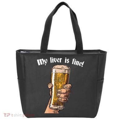 My Liver Is Fine Tote Bag
