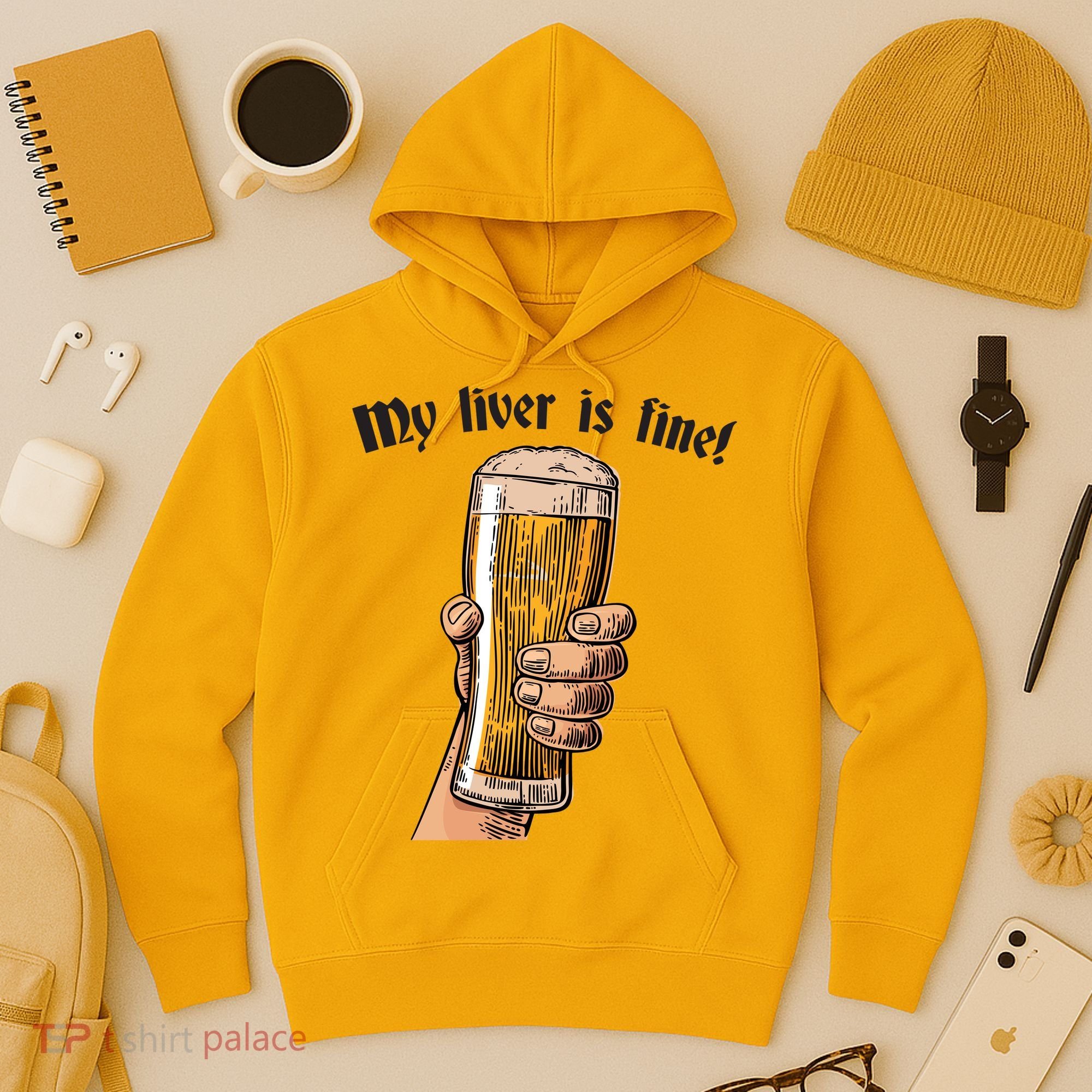 My Liver Is Fine Hoodie
