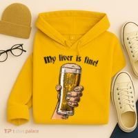 My Liver Is Fine Hoodie thumb 4