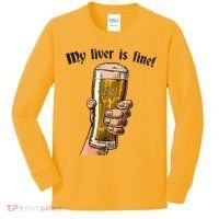 My Liver Is Fine Kids Long Sleeve Shirt thumb 0