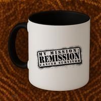 My Mission Remission Cancer Survivor Stamp Coffee Mug thumb 2