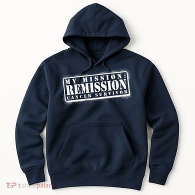 My Mission Remission Cancer Survivor Stamp Hoodie