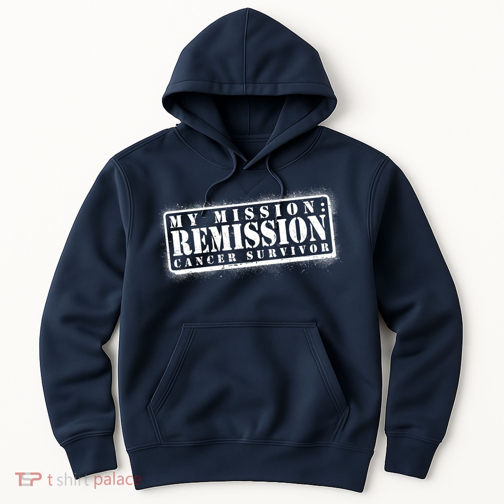 My Mission Remission Cancer Survivor Stamp Hoodie