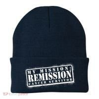 My Mission Remission Cancer Survivor Stamp Beanie thumb 0