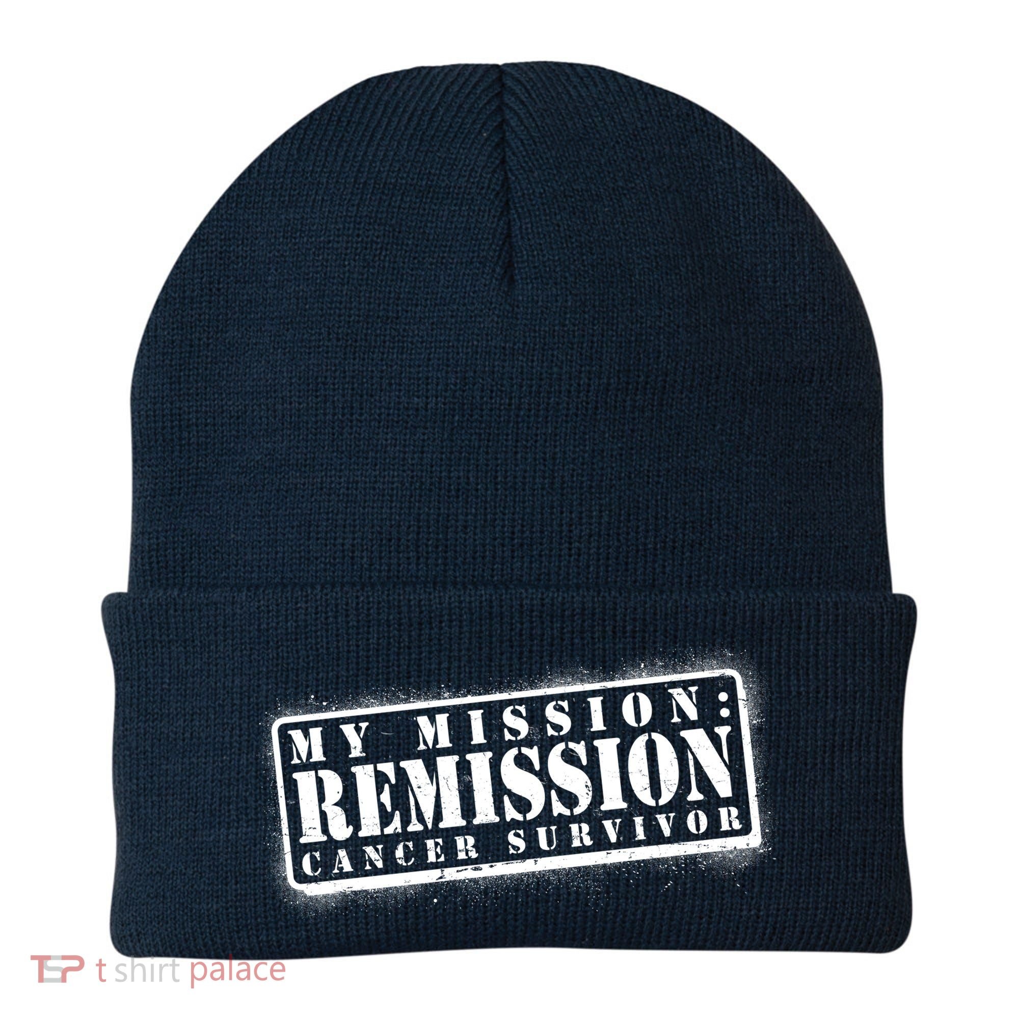 My Mission Remission Cancer Survivor Stamp Beanie
