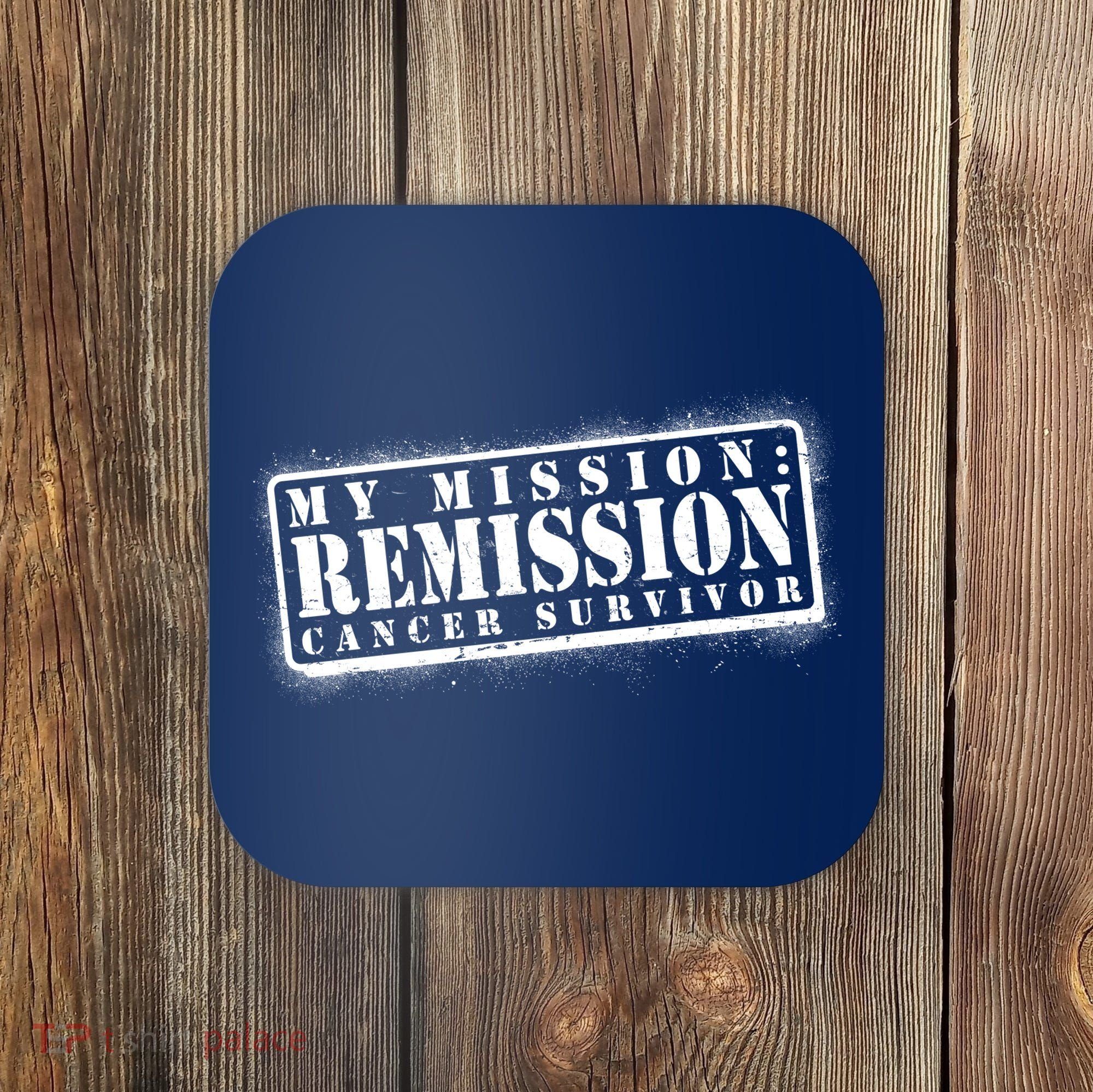 My Mission Remission Cancer Survivor Stamp Coaster