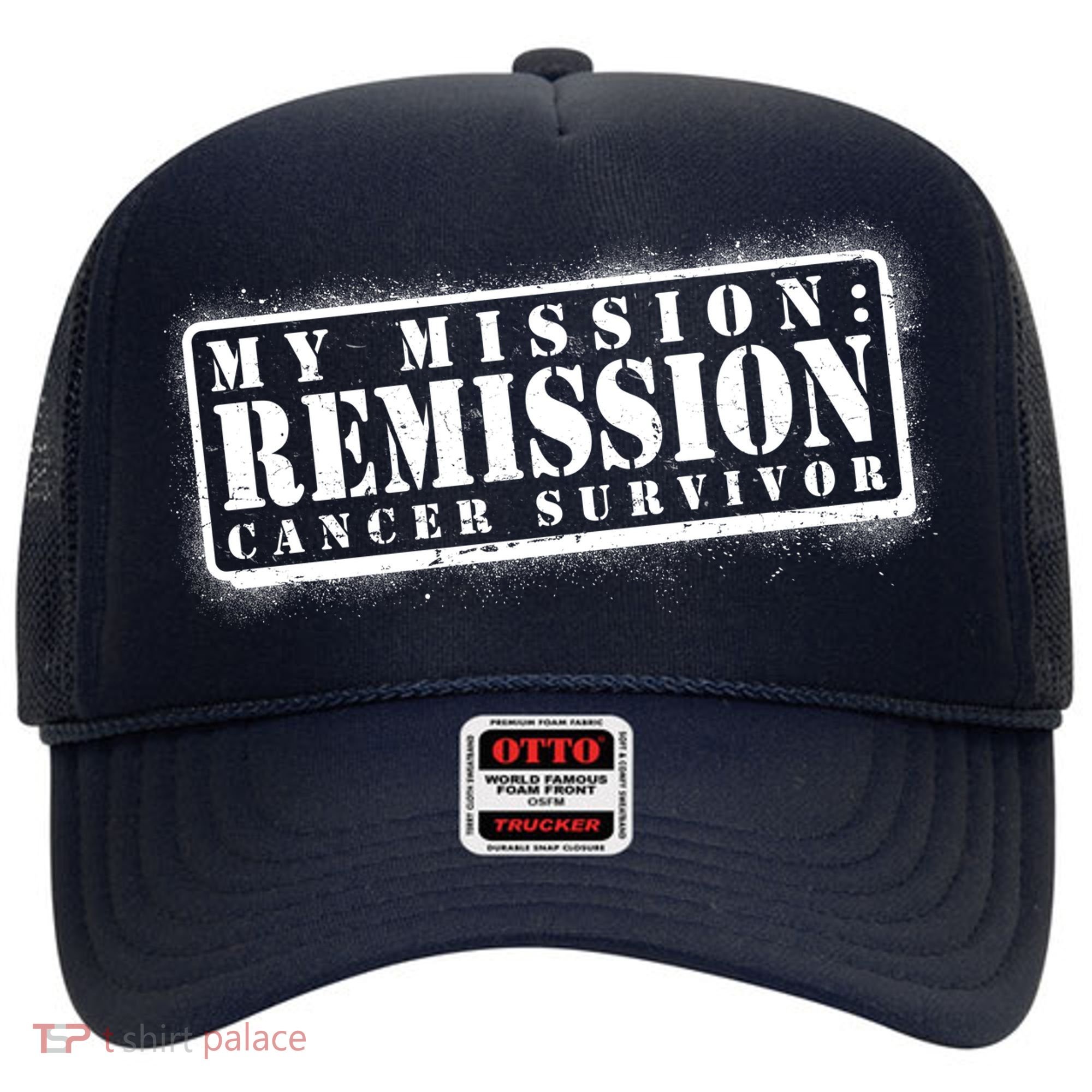 My Mission Remission Cancer Survivor Stamp Hat