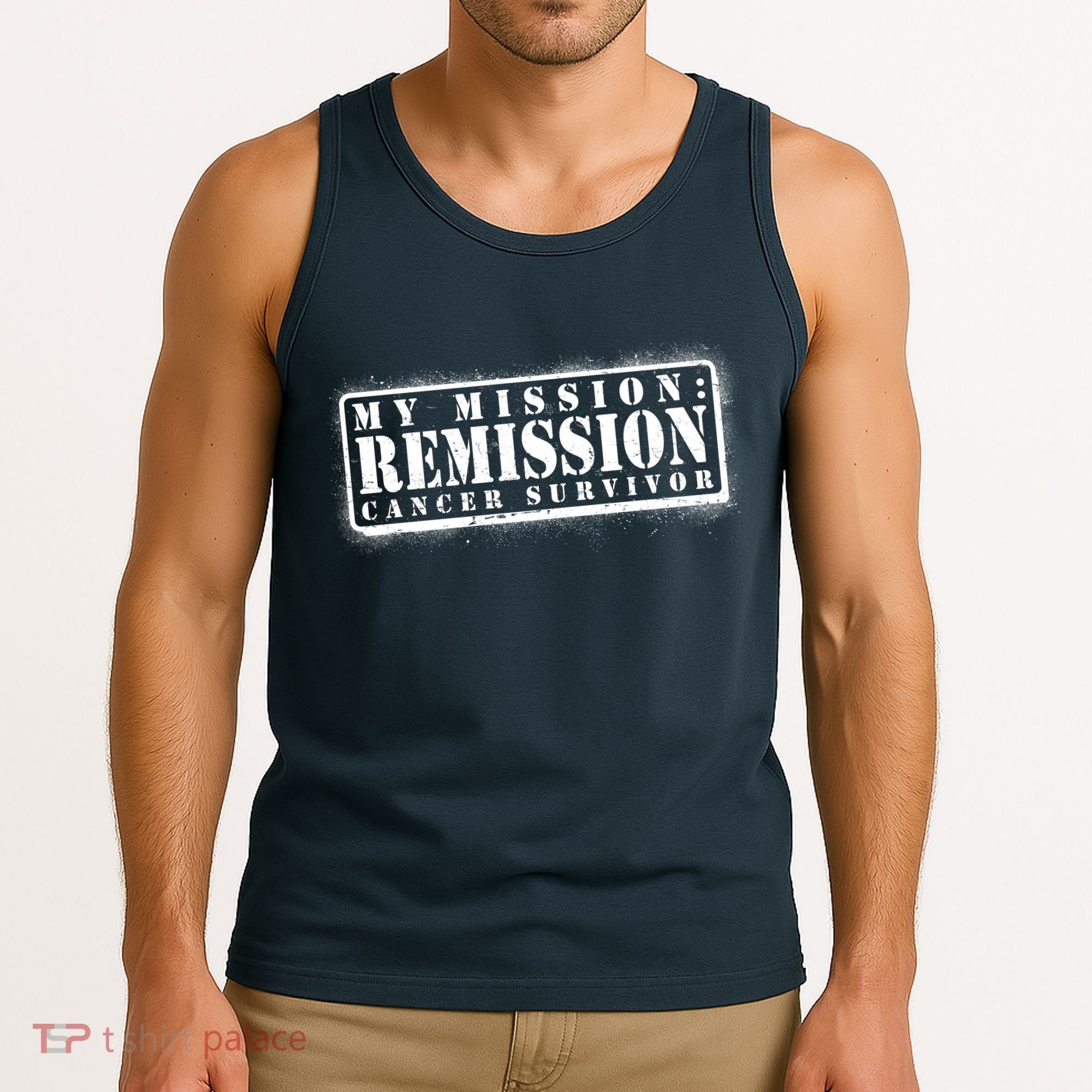 My Mission Remission Cancer Survivor Stamp Tank Top