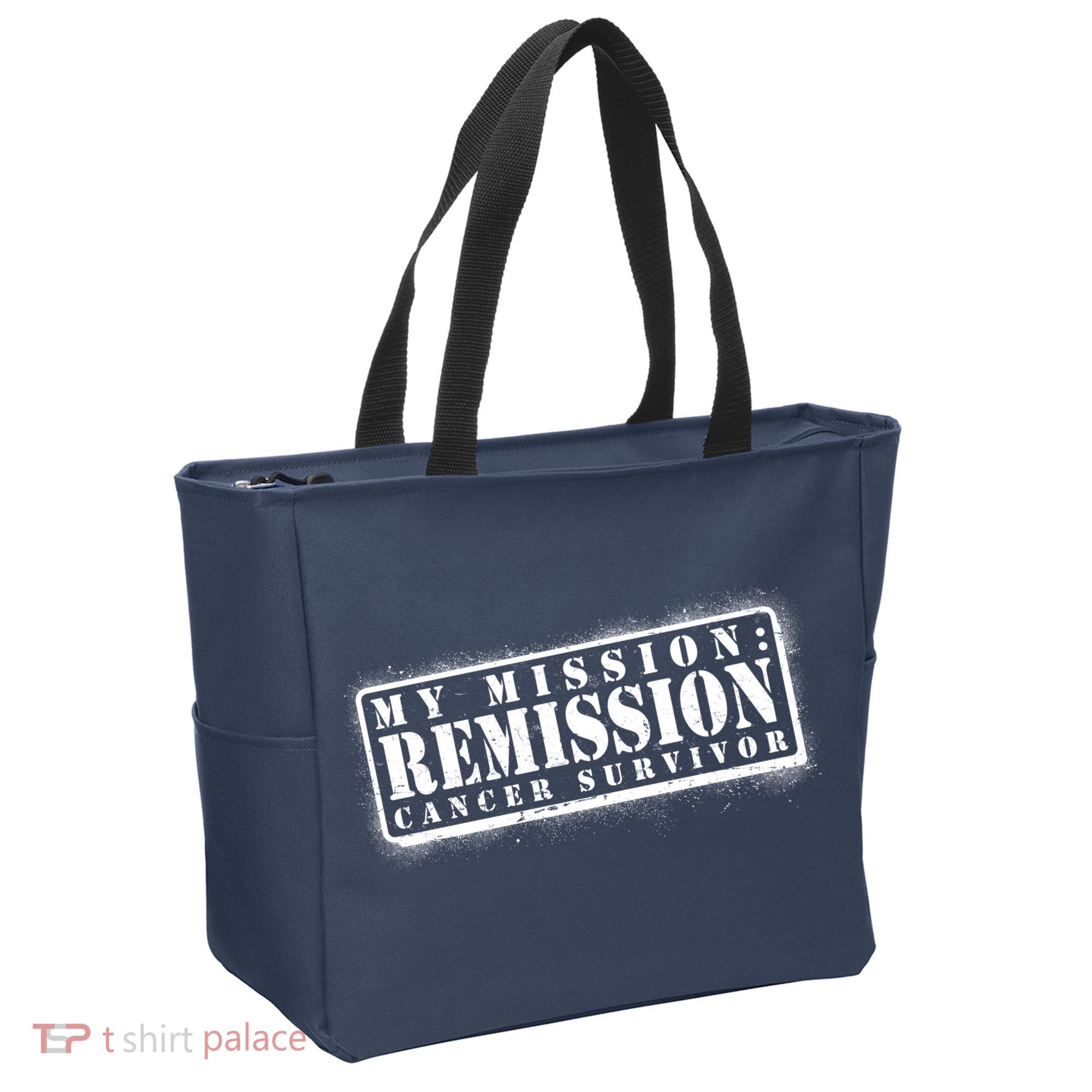 My Mission Remission Cancer Survivor Stamp Tote Bag