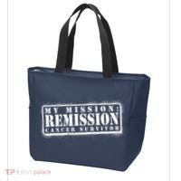 My Mission Remission Cancer Survivor Stamp Tote Bag thumb 3