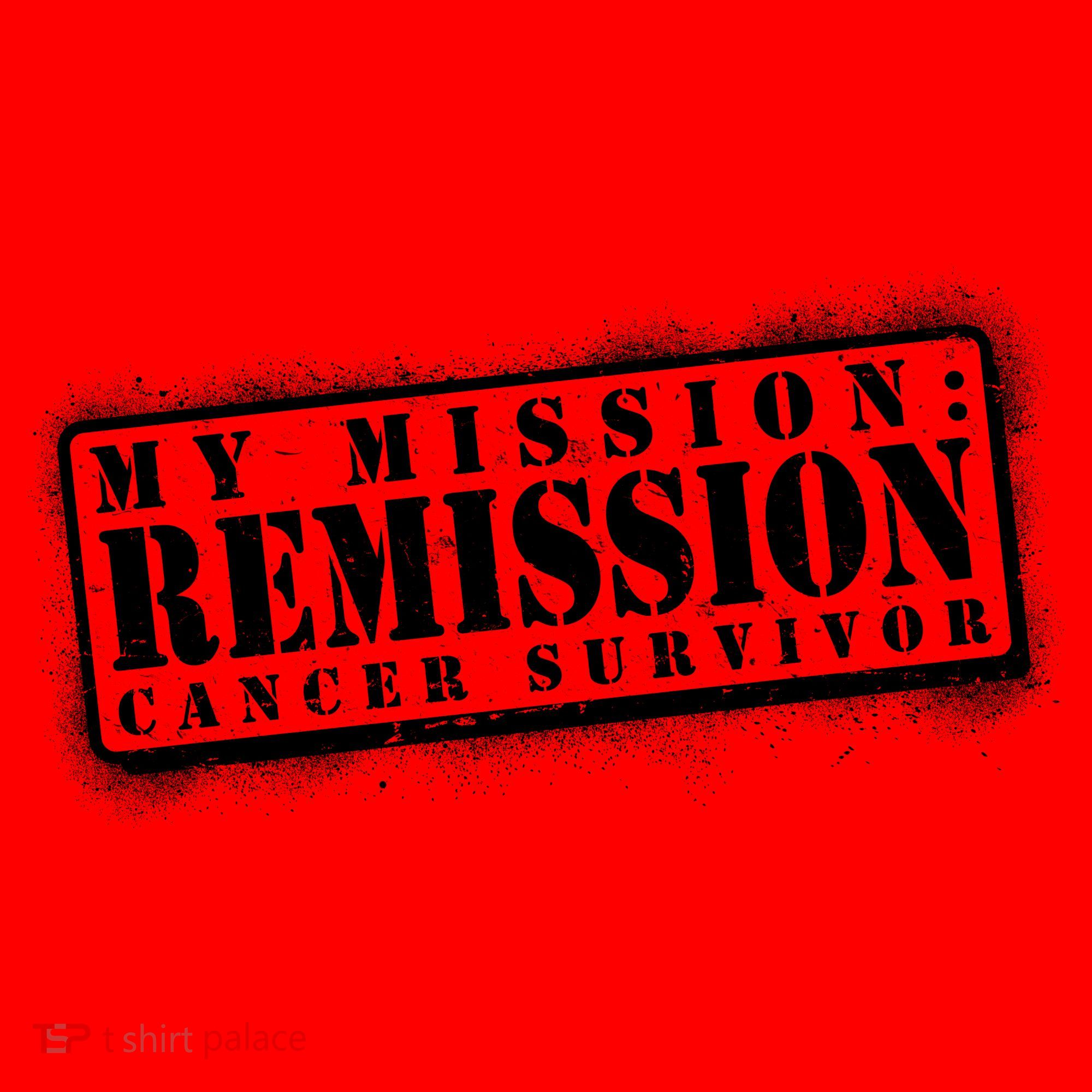 My Mission Remission Cancer Survivor Stamp Santa Hat