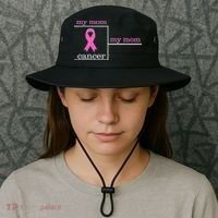 My Mom Cancer Bracket Bucket Hat thumb 3