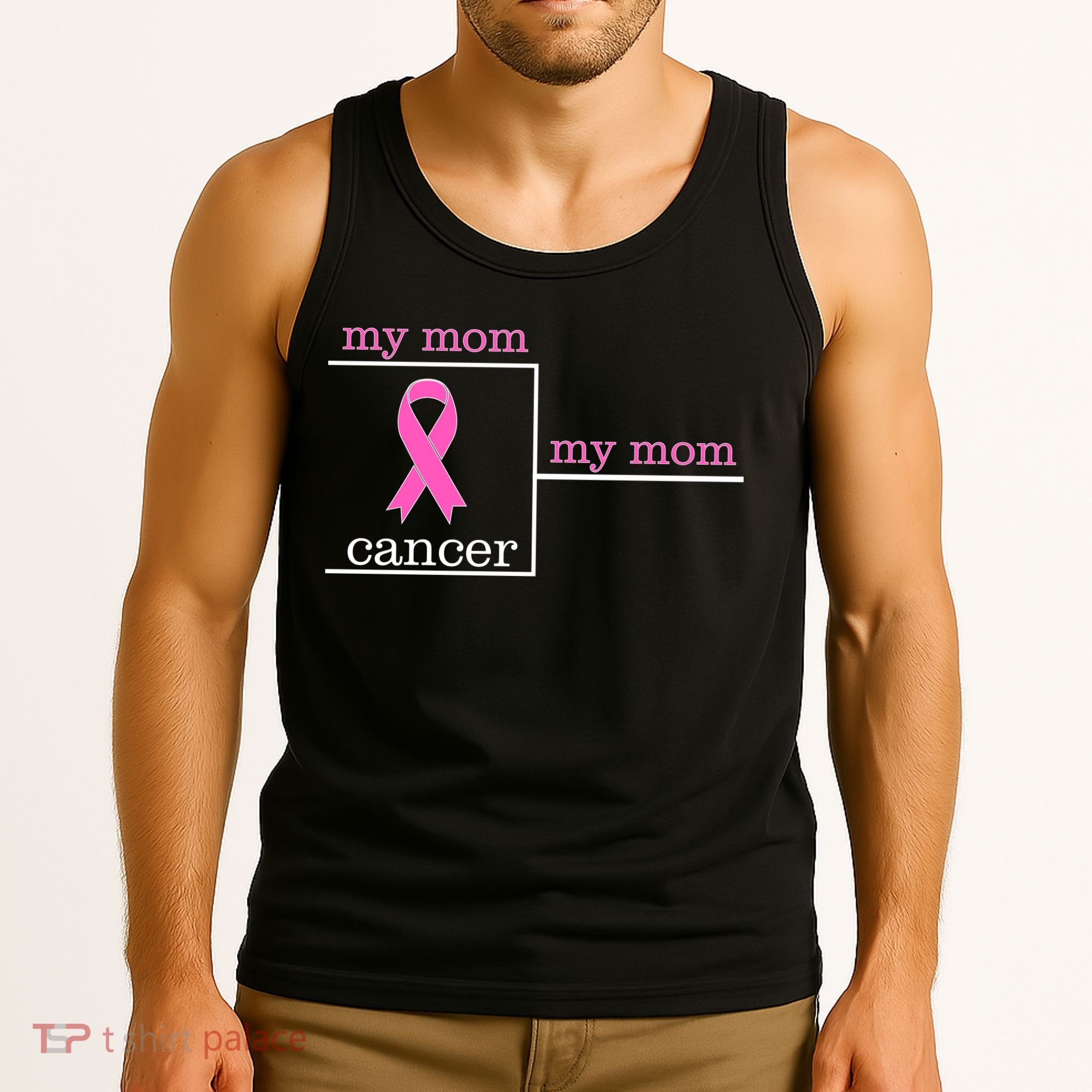 My Mom Cancer Bracket Tank Top