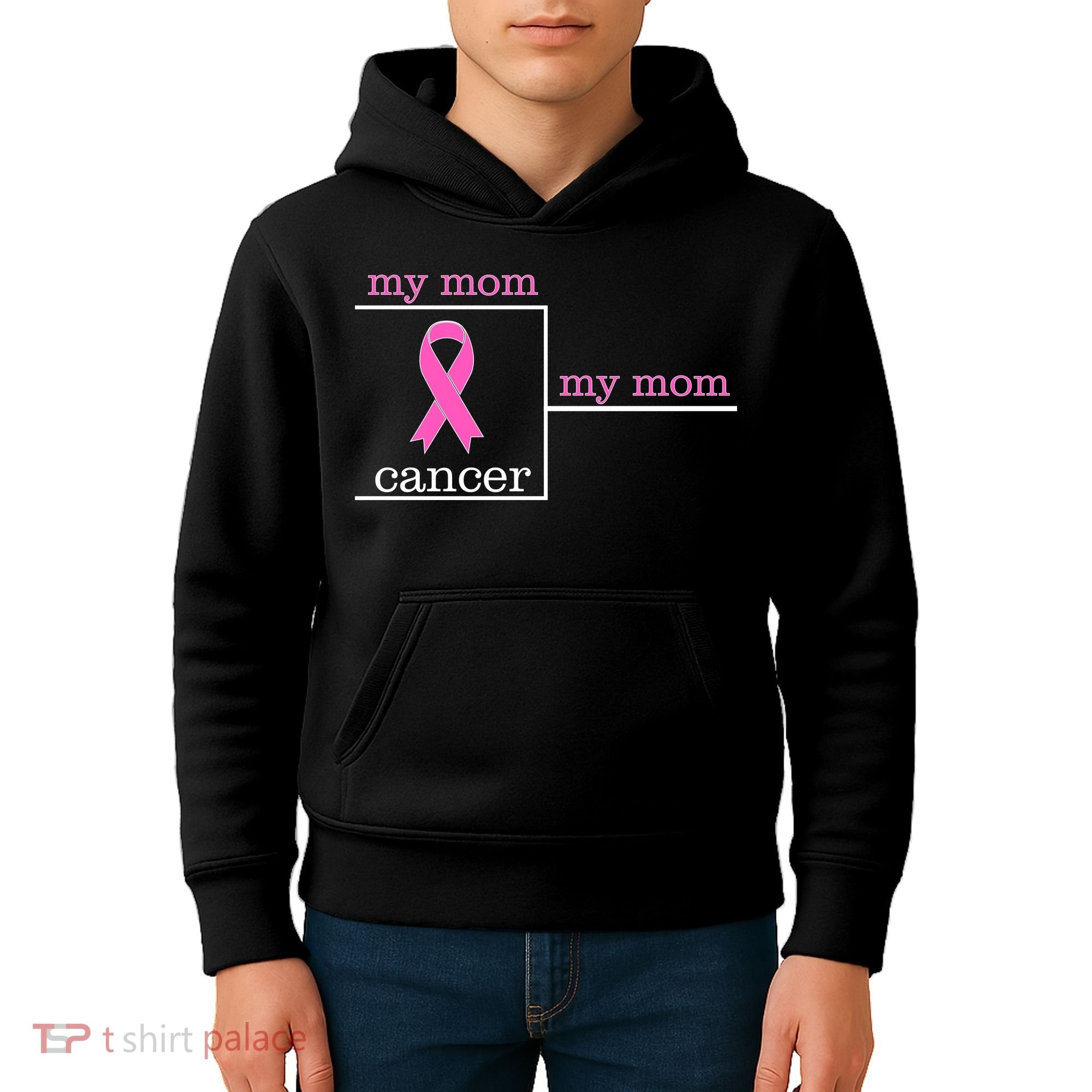 My Mom Cancer Bracket Kids Hoodie