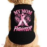 My Mom Is A Fighter Breast Cancer Awareness Doggie Tank thumb 0