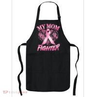 My Mom Is A Fighter Breast Cancer Awareness Apron thumb 0