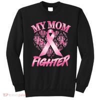 My Mom Is A Fighter Breast Cancer Awareness Sweatshirt thumb 0