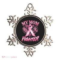 My Mom Is A Fighter Breast Cancer Awareness Ornament thumb 0