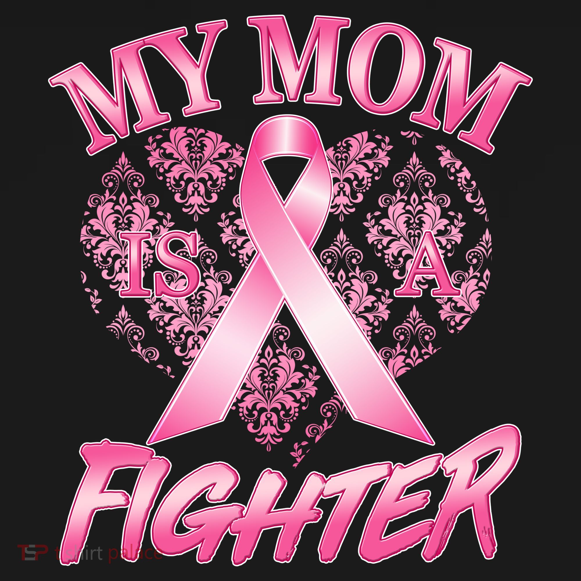 My Mom Is A Fighter Breast Cancer Awareness Ornament
