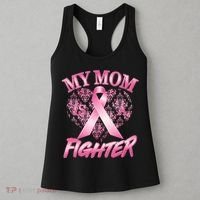 My Mom Is A Fighter Breast Cancer Awareness Women's Tank Top thumb 3
