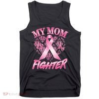 My Mom Is A Fighter Breast Cancer Awareness Tank Top thumb 0