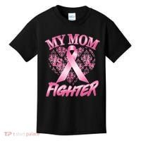My Mom Is A Fighter Breast Cancer Awareness Kids T-Shirt thumb 0