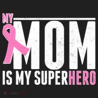 My Mom Is My Superhero Breast Cancer Women's Sweatshirt thumb 2