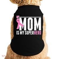 My Mom Is My Superhero Breast Cancer Doggie Tank thumb 0