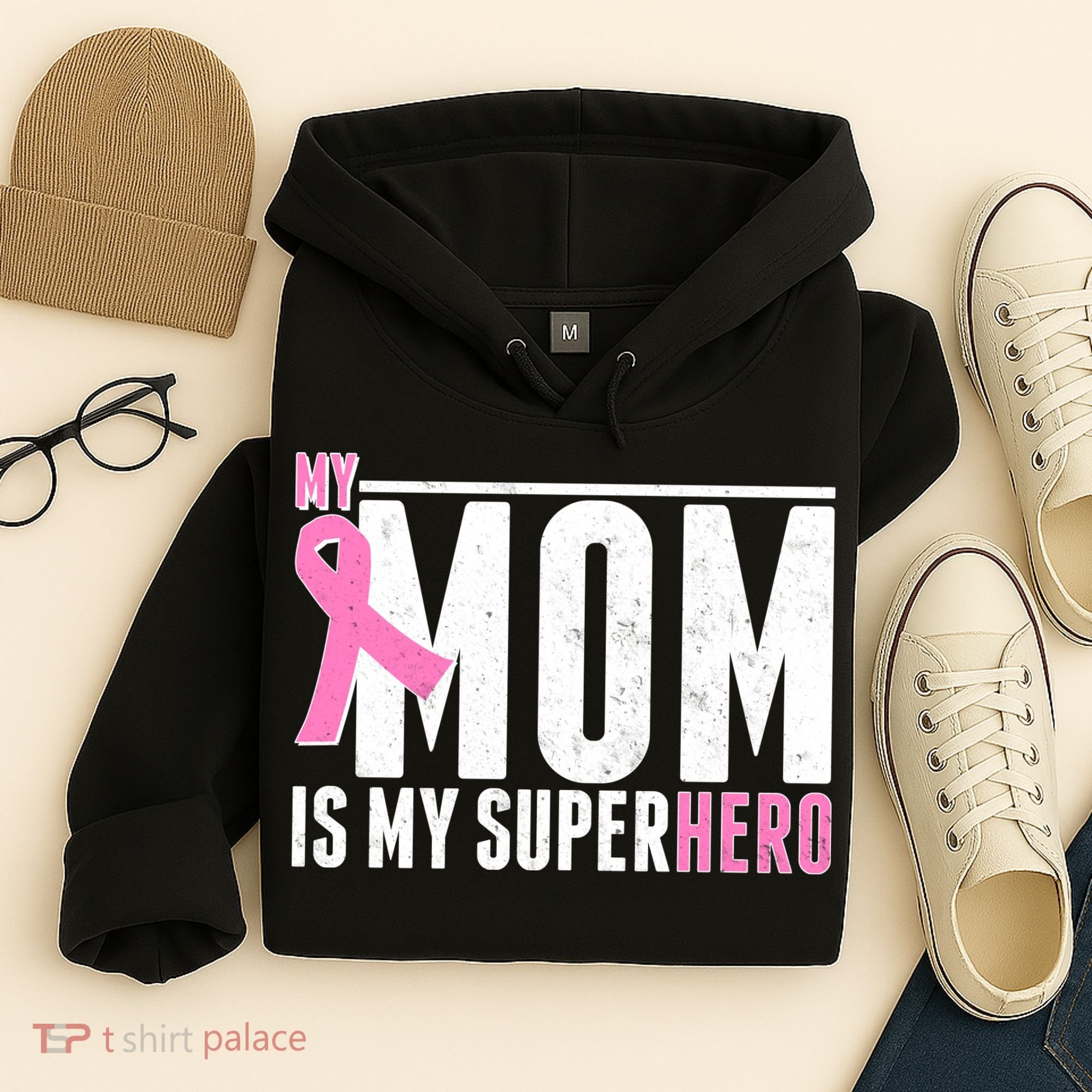 My Mom Is My Superhero Breast Cancer Hoodie
