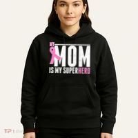 My Mom Is My Superhero Breast Cancer Hoodie thumb 5