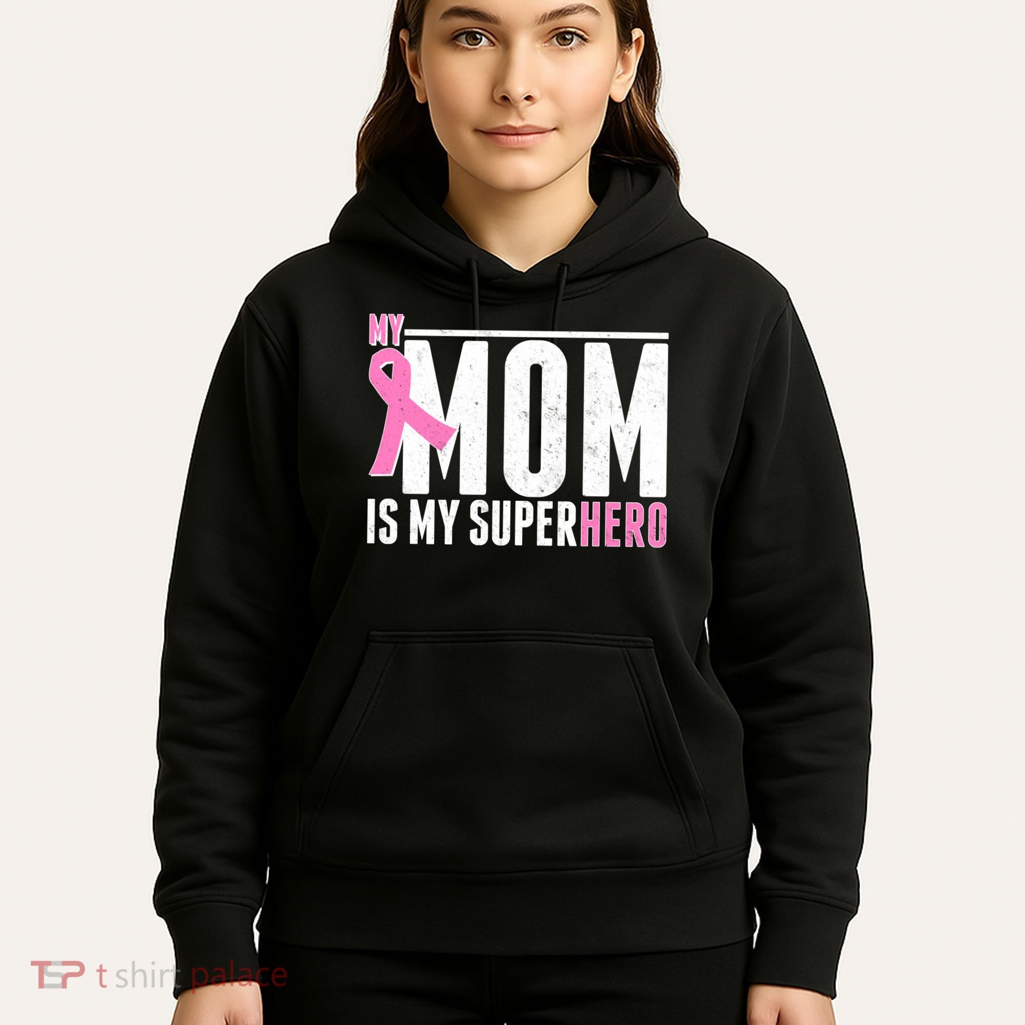 My Mom Is My Superhero Breast Cancer Hoodie