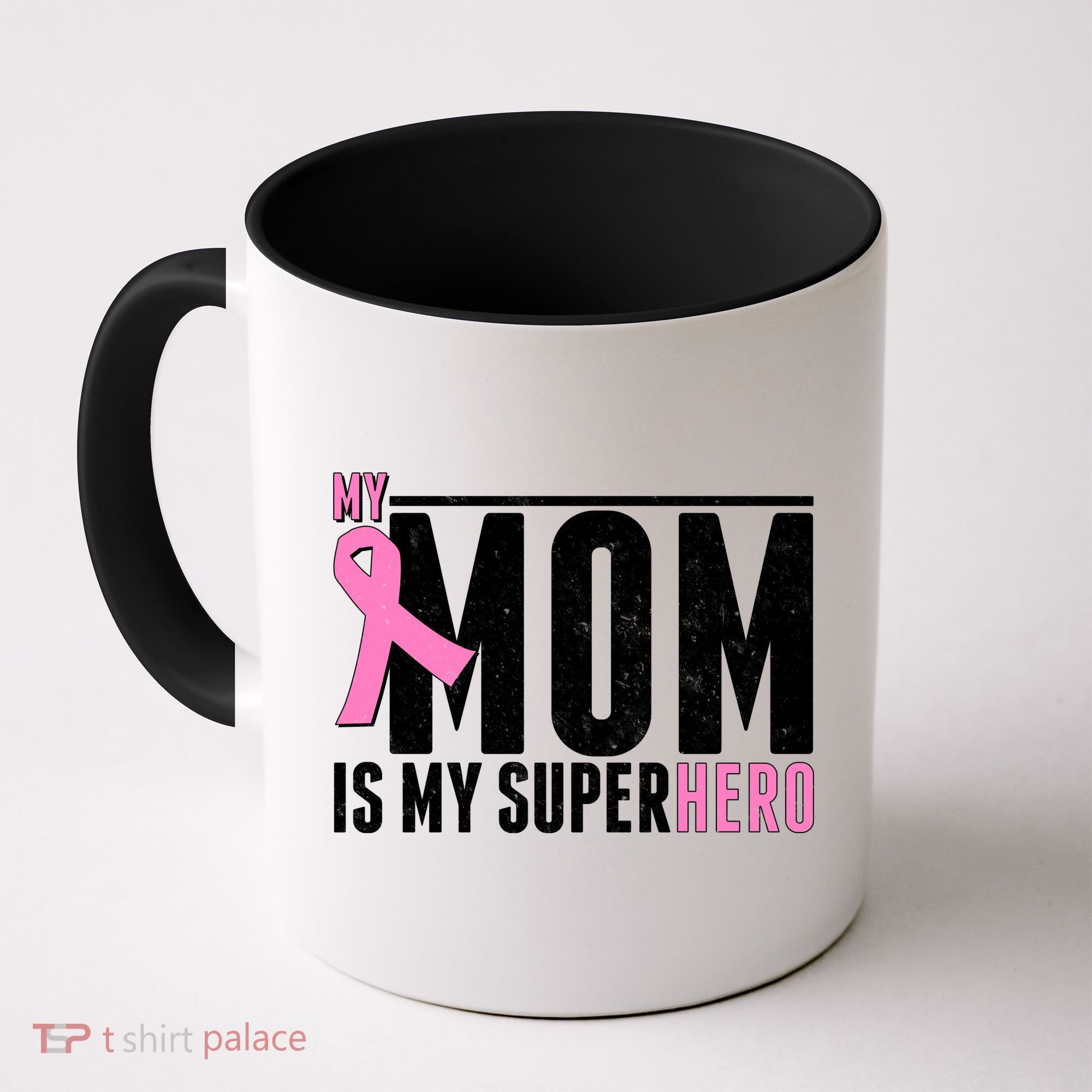 My Mom Is My Superhero Breast Cancer Coffee Mug