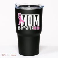 My Mom Is My Superhero Breast Cancer Tumbler thumb 0