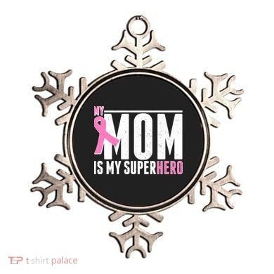 My Mom Is My Superhero Breast Cancer Ornament
