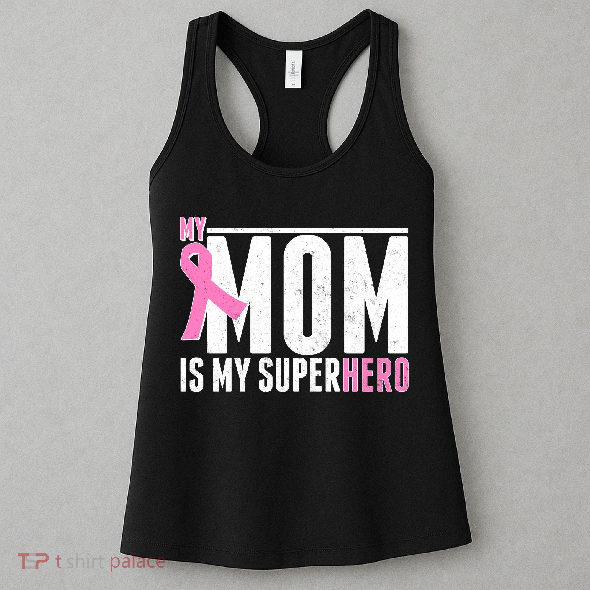 My Mom Is My Superhero Breast Cancer Women's Tank Top