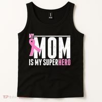 My Mom Is My Superhero Breast Cancer Tank Top thumb 2
