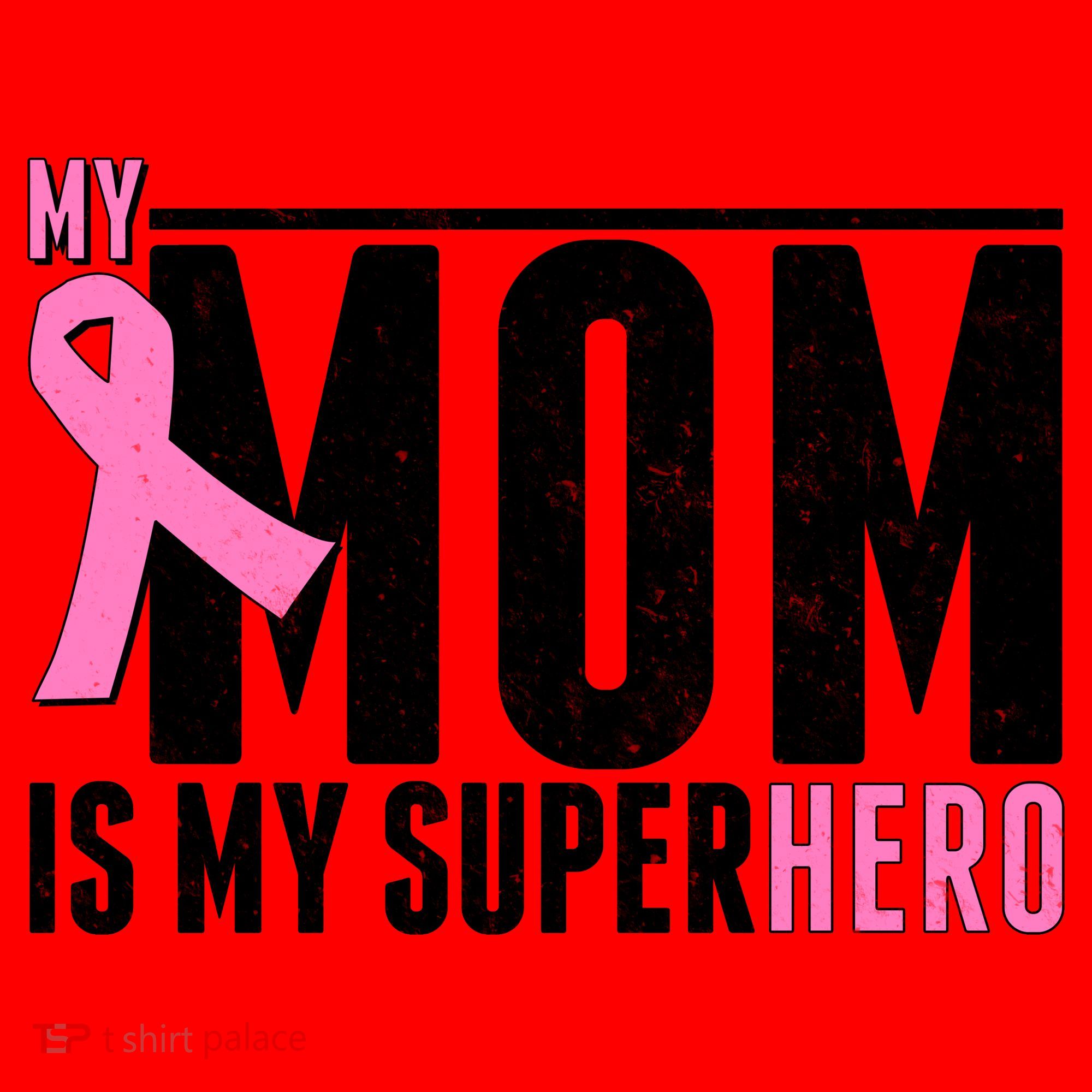 My Mom Is My Superhero Breast Cancer Santa Hat