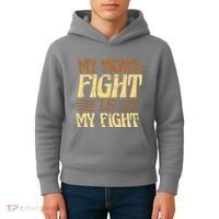 My Mom's Fight Is My Fight Kids Hoodie thumb 4