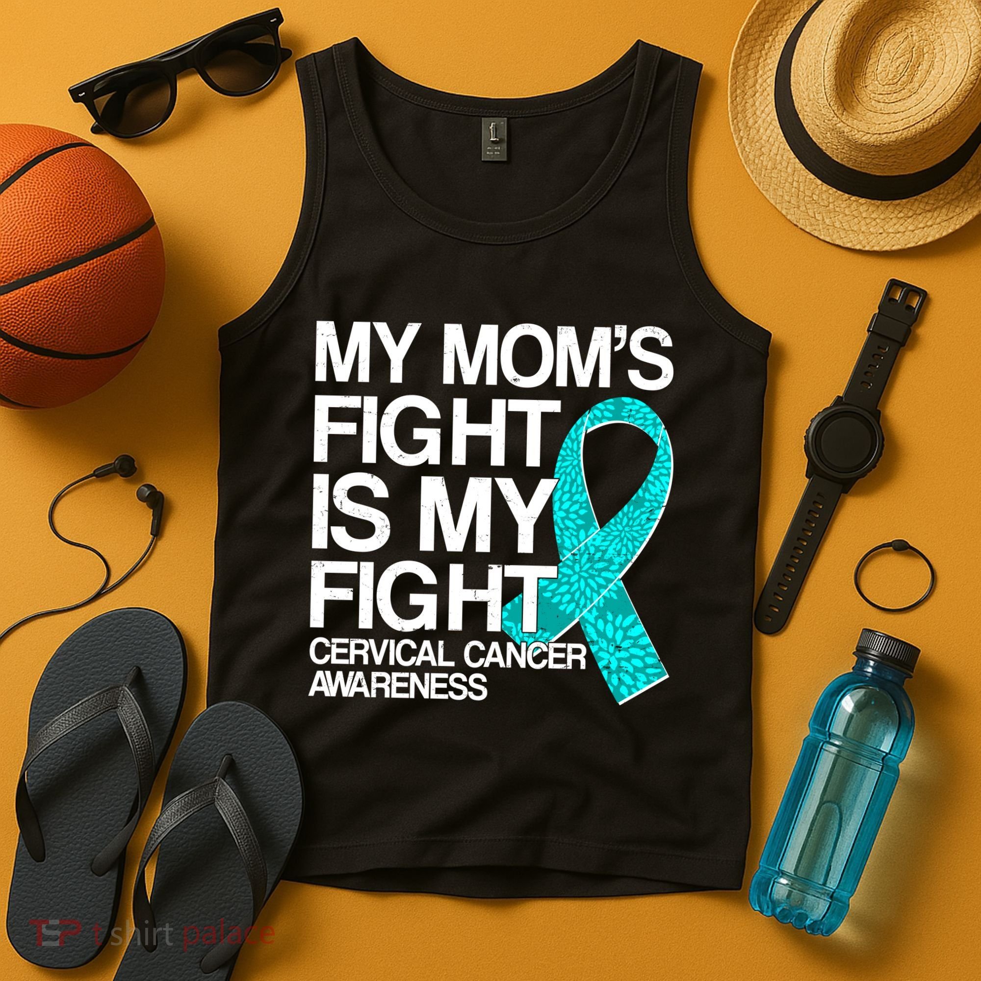 My Mom's Fight is My Fight Cervical Cancer Awareness Tank Top