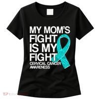 My Mom's Fight is My Fight Cervical Cancer Awareness Women's T-Shirt thumb 0