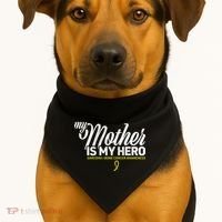 My Mother Is My Hero Sarcoma Awareness USA-Made Doggie Bandana thumb 1