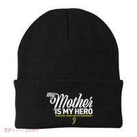 My Mother Is My Hero Sarcoma Awareness Beanie thumb 0
