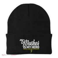 My Mother Is My Hero Sarcoma Awareness Beanie thumb 0