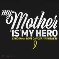 My Mother Is My Hero Sarcoma Awareness Baby Bodysuit thumb 2