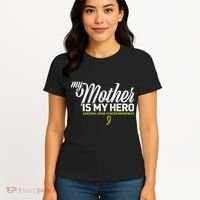 My Mother Is My Hero Sarcoma Awareness Women's T-Shirt thumb 4