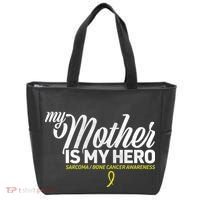 My Mother Is My Hero Sarcoma Awareness Tote Bag thumb 0