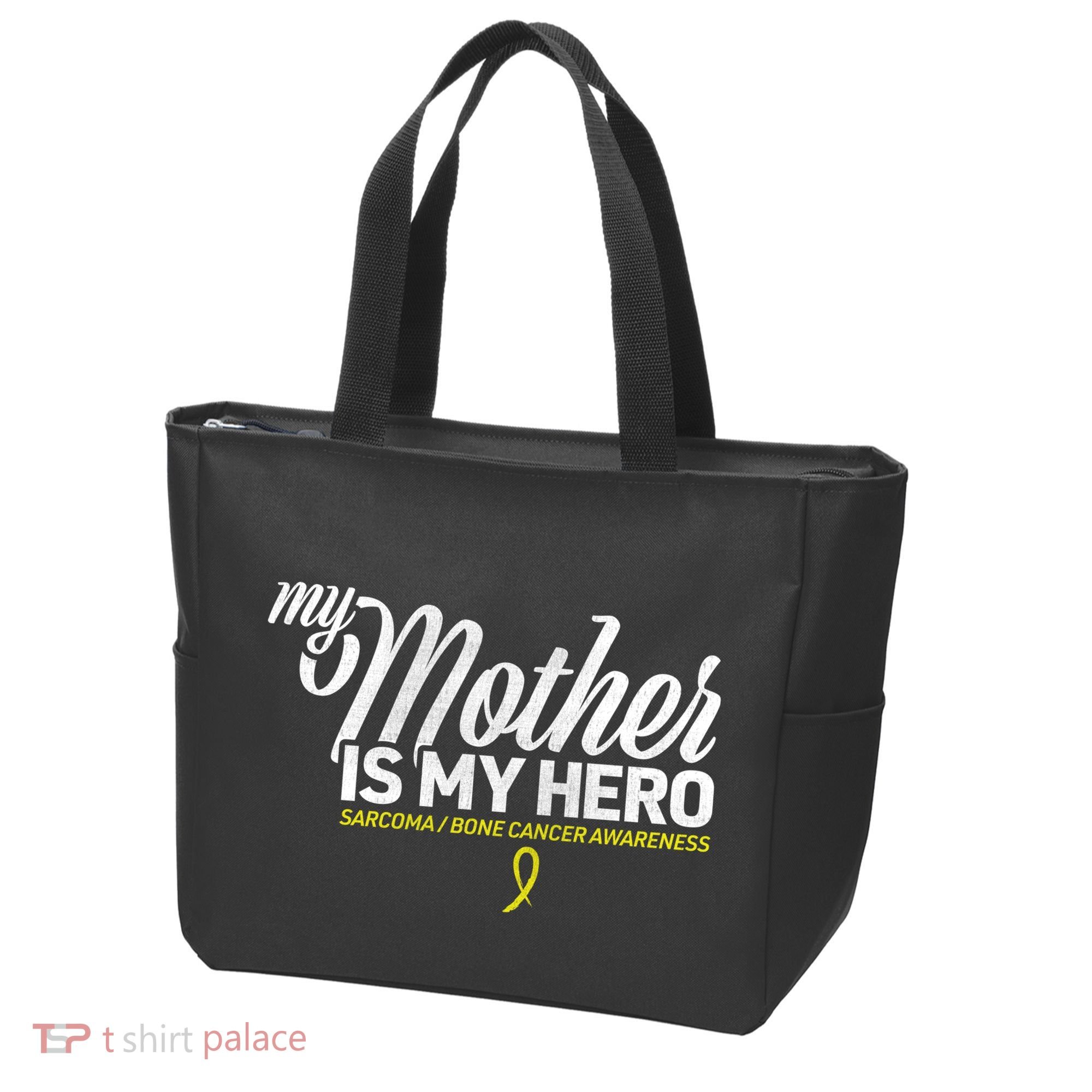 My Mother Is My Hero Sarcoma Awareness Tote Bag