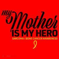 My Mother Is My Hero Sarcoma Awareness Santa Hat thumb 1