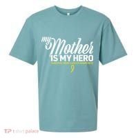 My Mother Is My Hero Sarcoma Awareness Sueded Cloud Jersey T-Shirt thumb 0